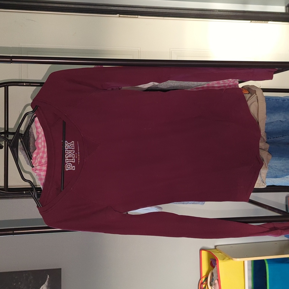 Burgundy PINK sleep shirt size xs